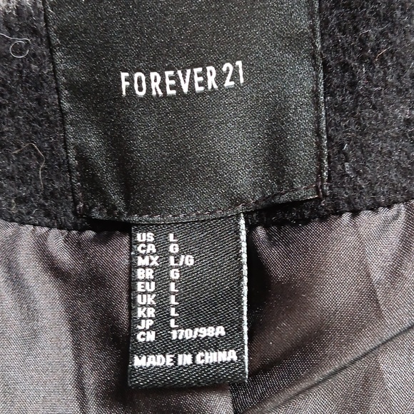 Forever 21 wool blend coat NWOT - Picture 4 of 5